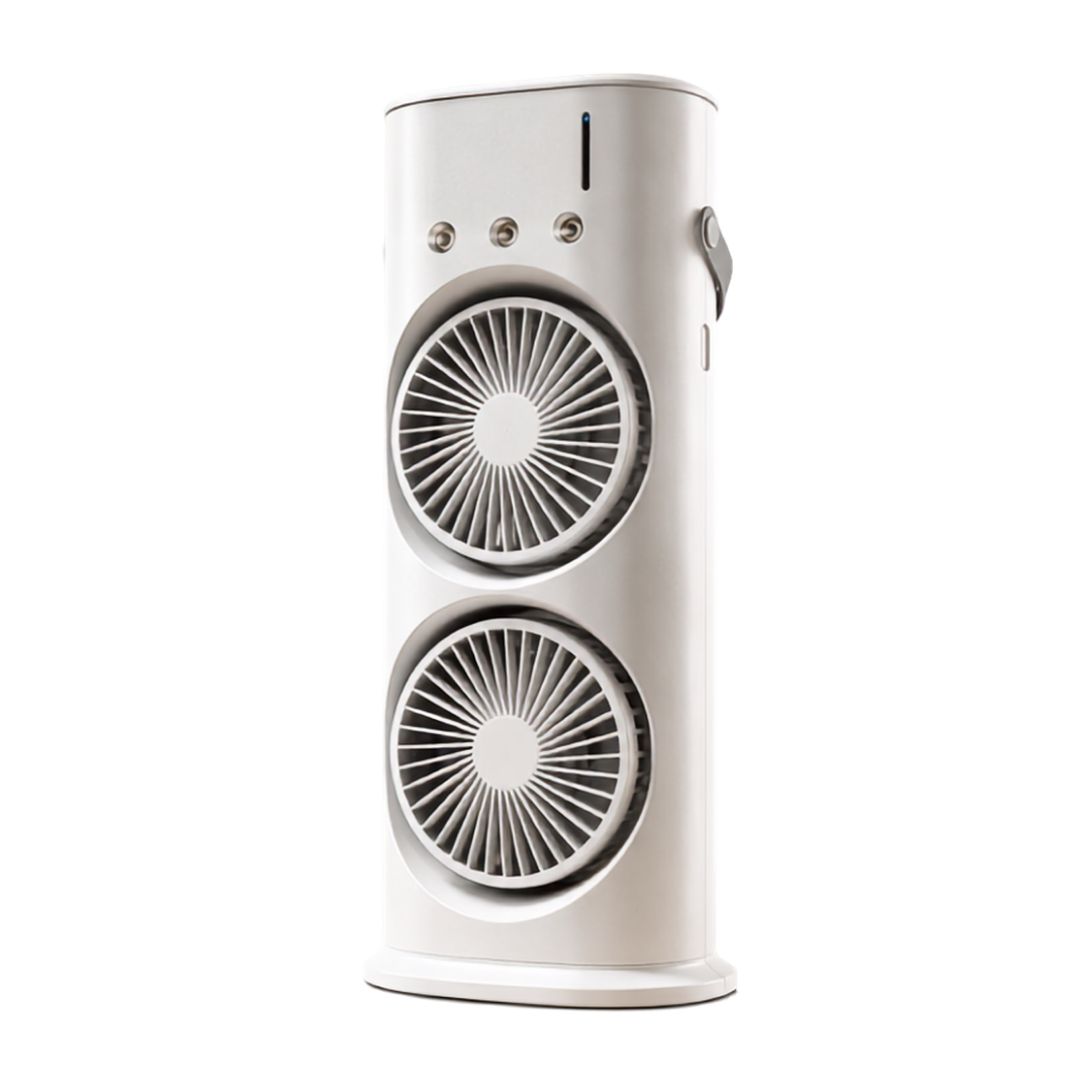 Duo Air™ | Ventilador Doble con Humidificador