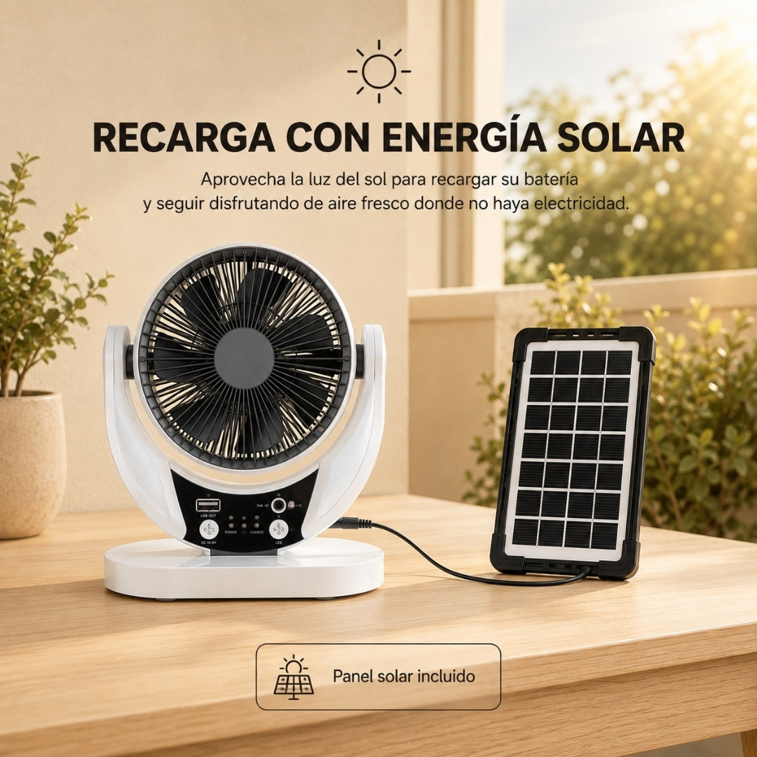 Solar One™ | Ventilador Solar Multifunción
