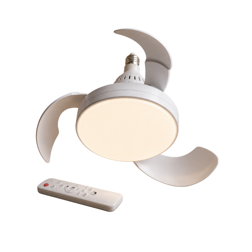 LumiFan™ | Bombillo LED con Ventilador de Techo