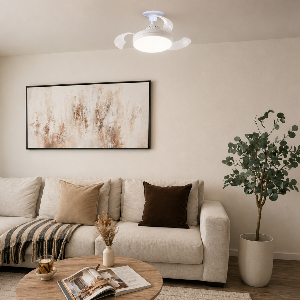 LumiFan™ | Bombillo LED con Ventilador de Techo