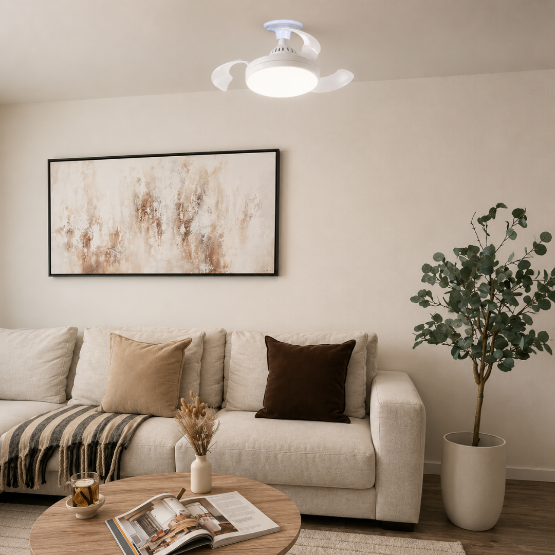 LumiFan™ | Bombillo LED con Ventilador de Techo