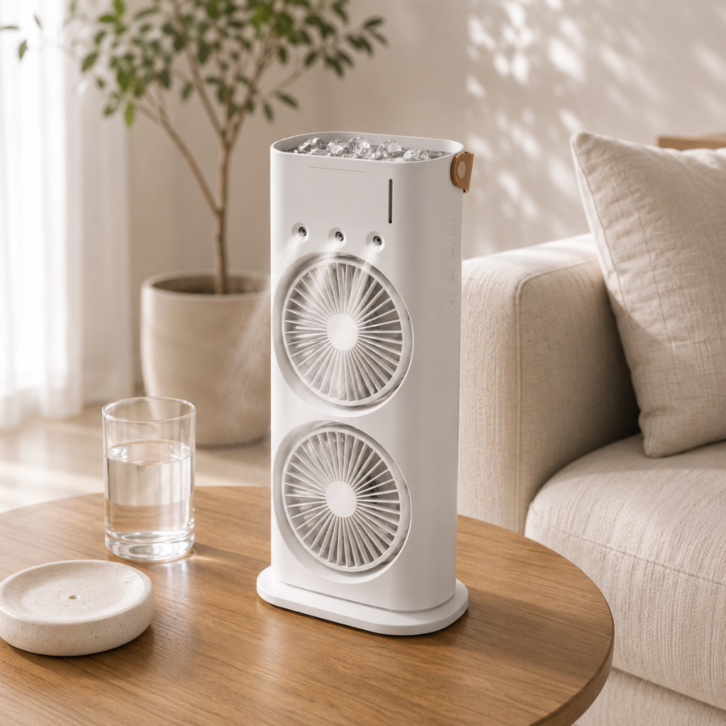 Duo Air™ | Ventilador Doble con Humidificador