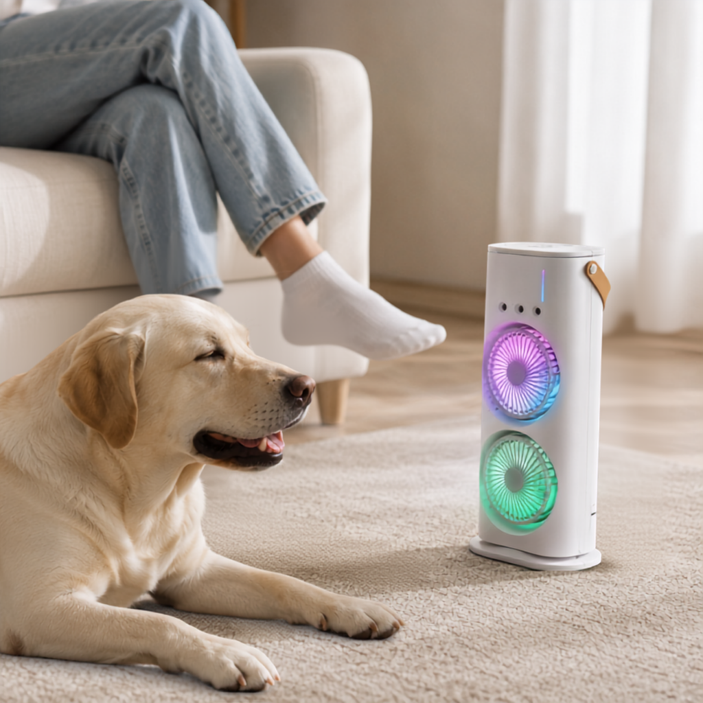 Duo Air™ | Ventilador Doble con Humidificador