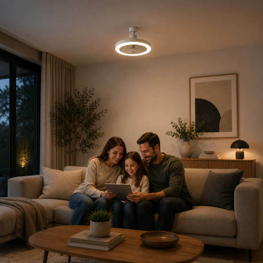Halo Air™ | Ventilador de Techo con Luz LED