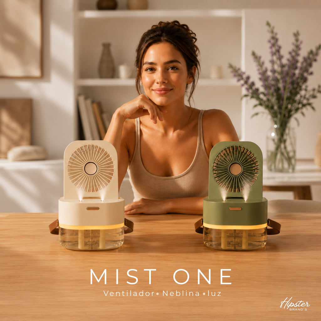 Mist one™ | Ventilador Cooling con Neblina y Luz Ambiental