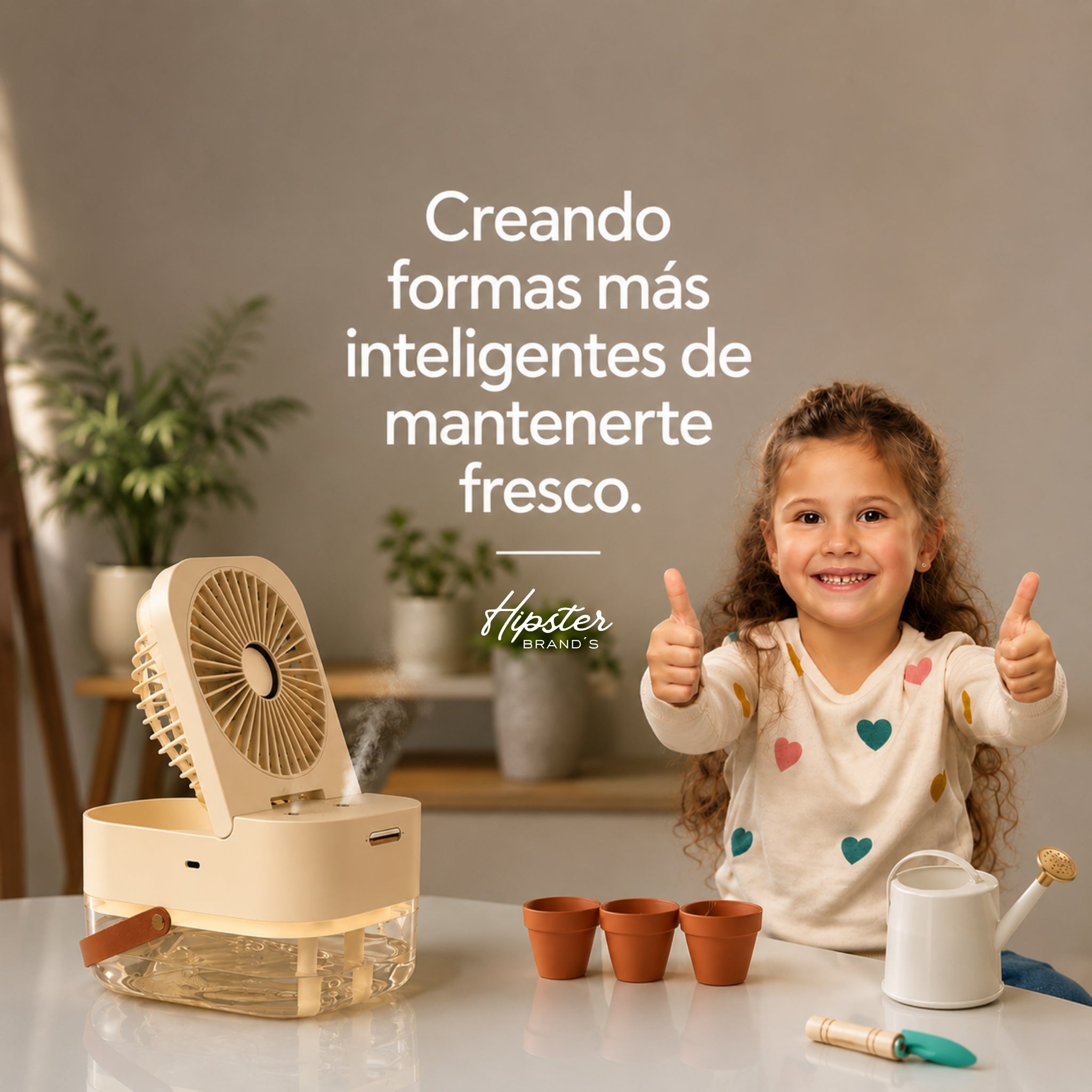 Mist one™ | Ventilador Cooling con Neblina y Luz Ambiental