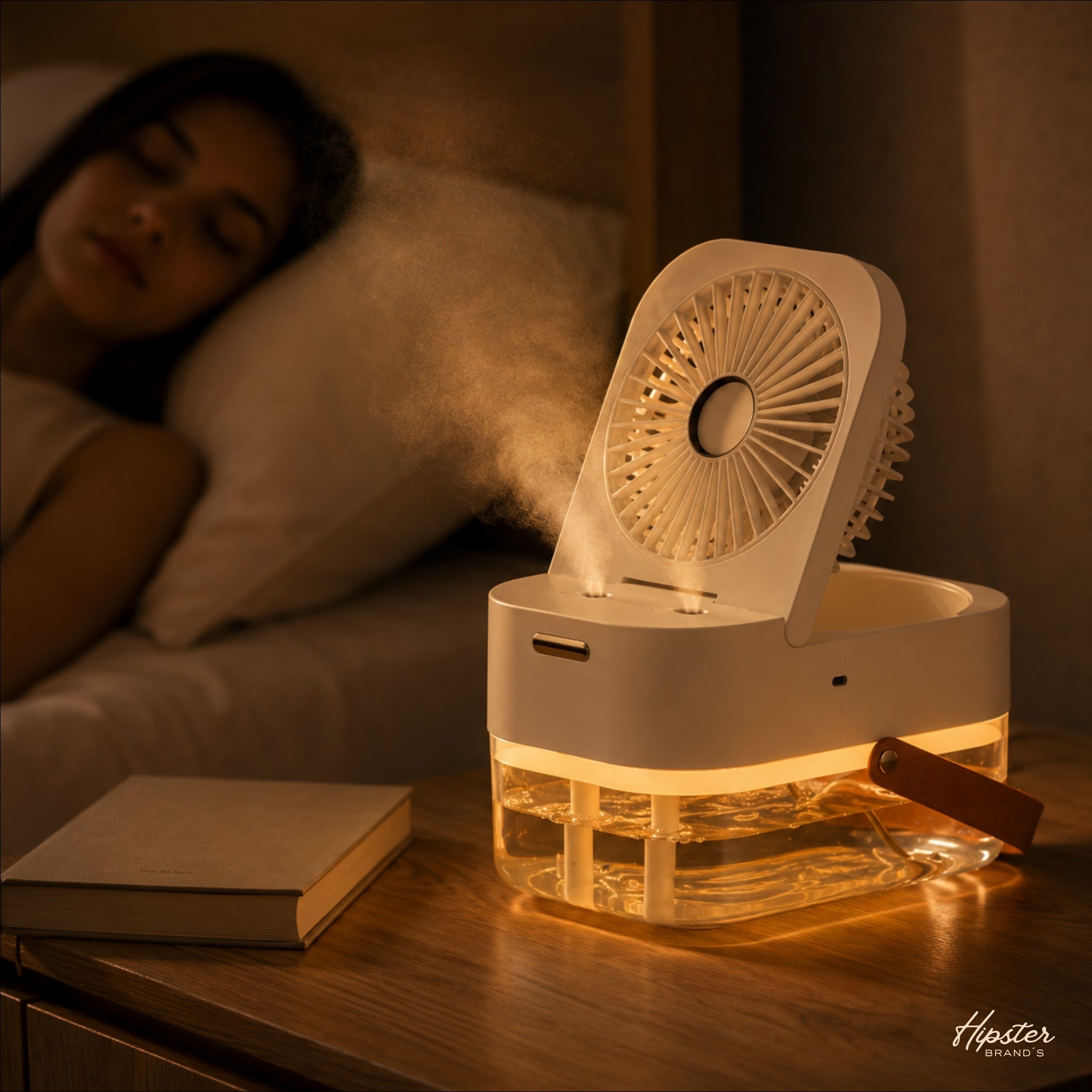 Mist one™ | Ventilador Cooling con Neblina y Luz Ambiental